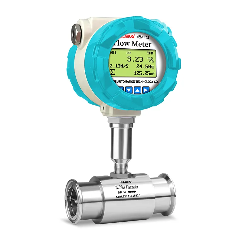 clamp turbine flow meter for high viscosity fluids