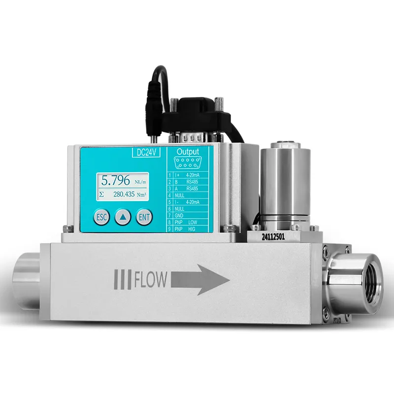 micro thermal gas mass flow meters for liquid flow meter calibration