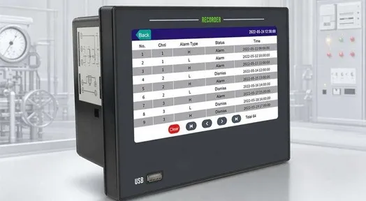 How to Set Alarm Hysteresis and Delay Time on a Panel Recorder